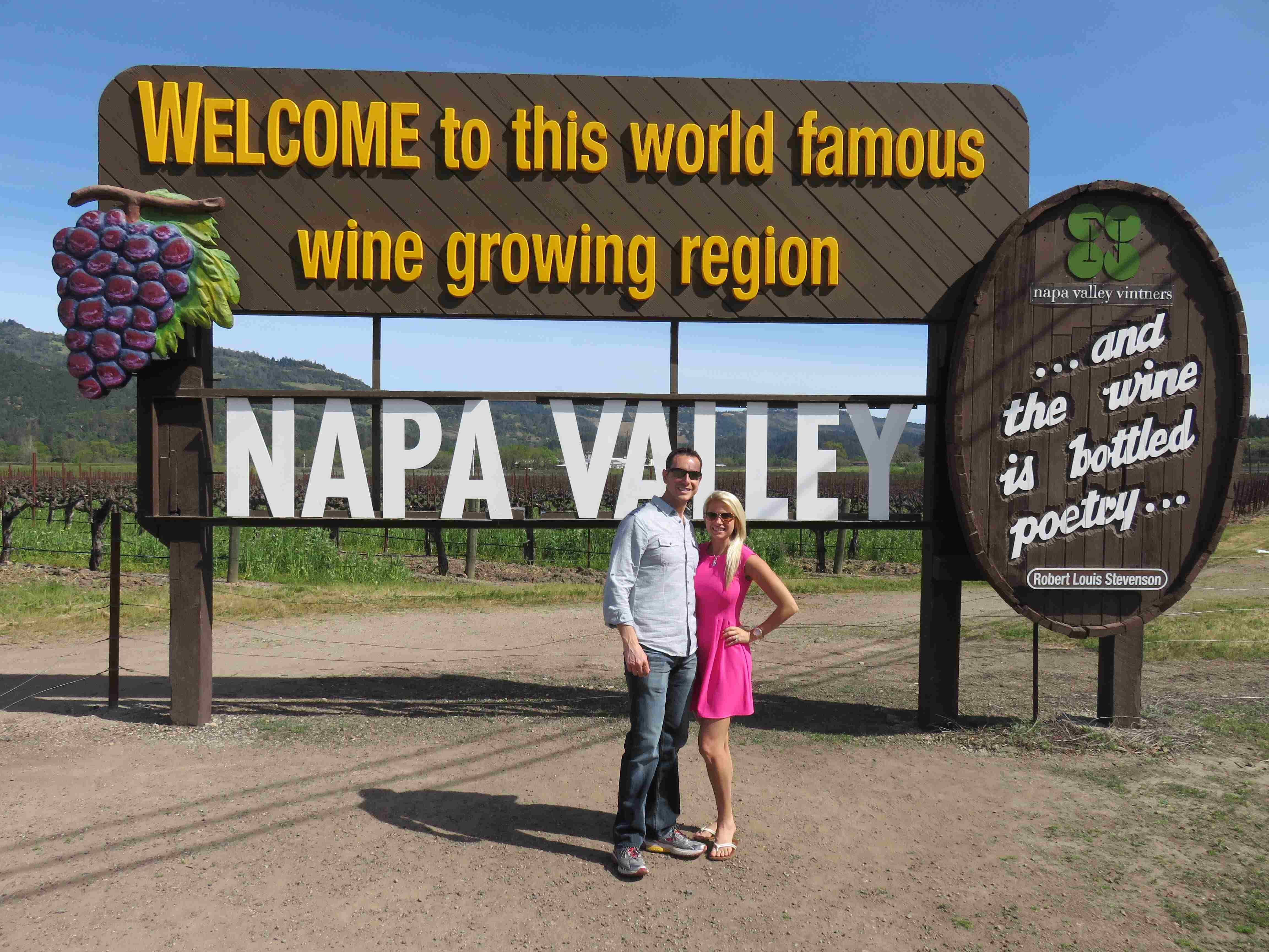 Iconic sign in Napa Valley