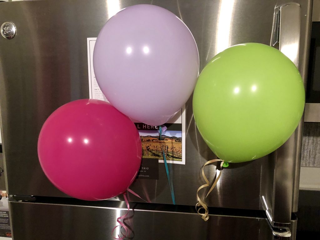 Hotel Trio- Anniversary balloons